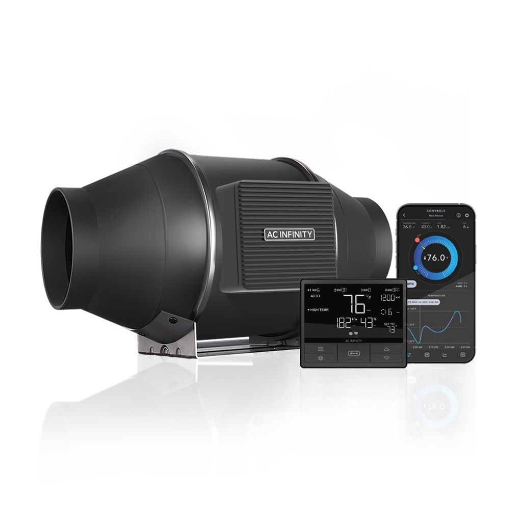 CLOUDLINE T4, Quiet Inline Fan 4" with Temperature Humidity VPD Controller