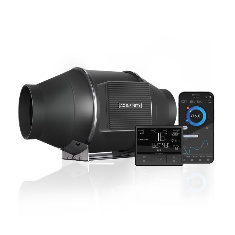 CLOUDLINE T4, Quiet Inline Fan 4" with Temperature Humidity VPD Controller