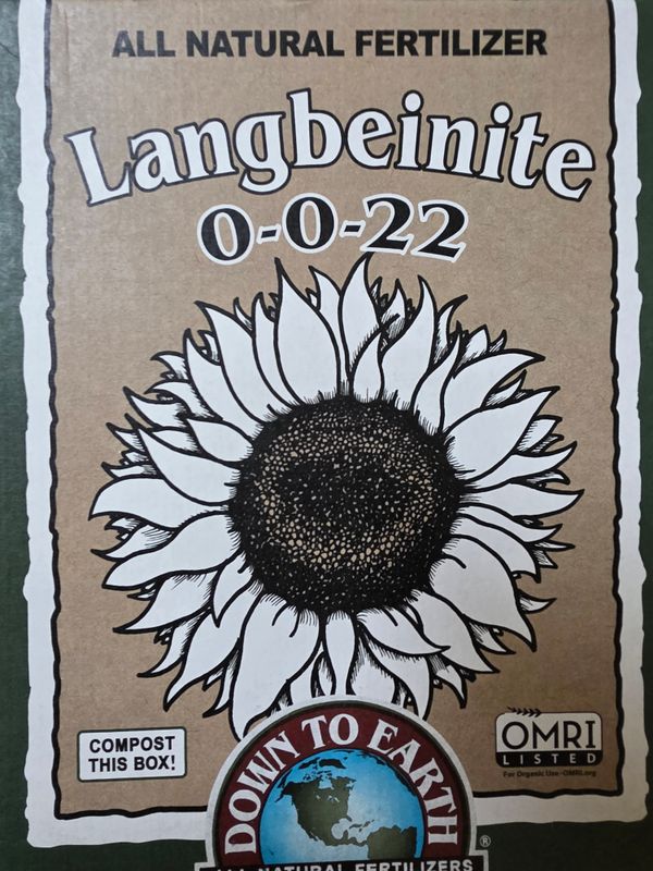 Down To Earth Langbeinite 0-0-22, 5 lb