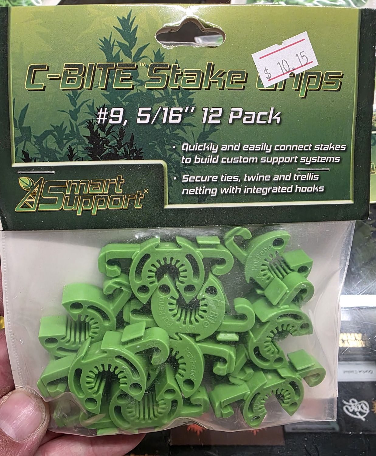 Smart Support C-Bite Stake Grips #9, 5/16" - 12 Pack