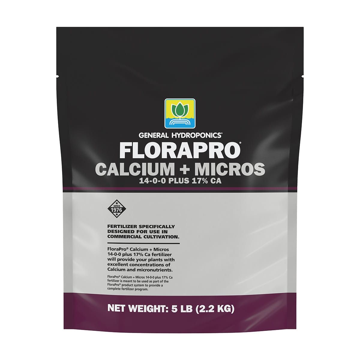 General Hydroponics FloraPro Calcium + Micros 14-0-0 + 17% Ca, 5 lb