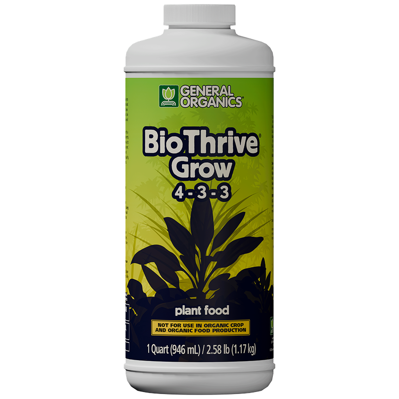 General Organics BioThrive Grow 4-3-3, 1 Quart