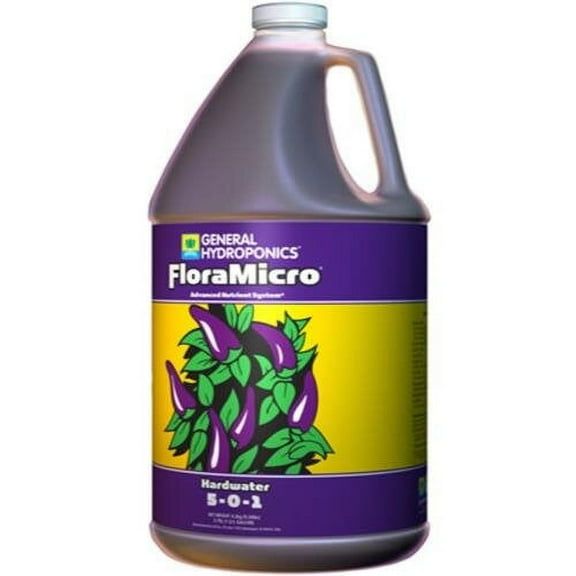 General Hydroponics FloraMicro Hardwater 5-0-1, 1 Gallon