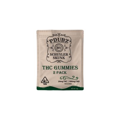PDUBZ Schuyler Skunk THC Gummies Two Pack
