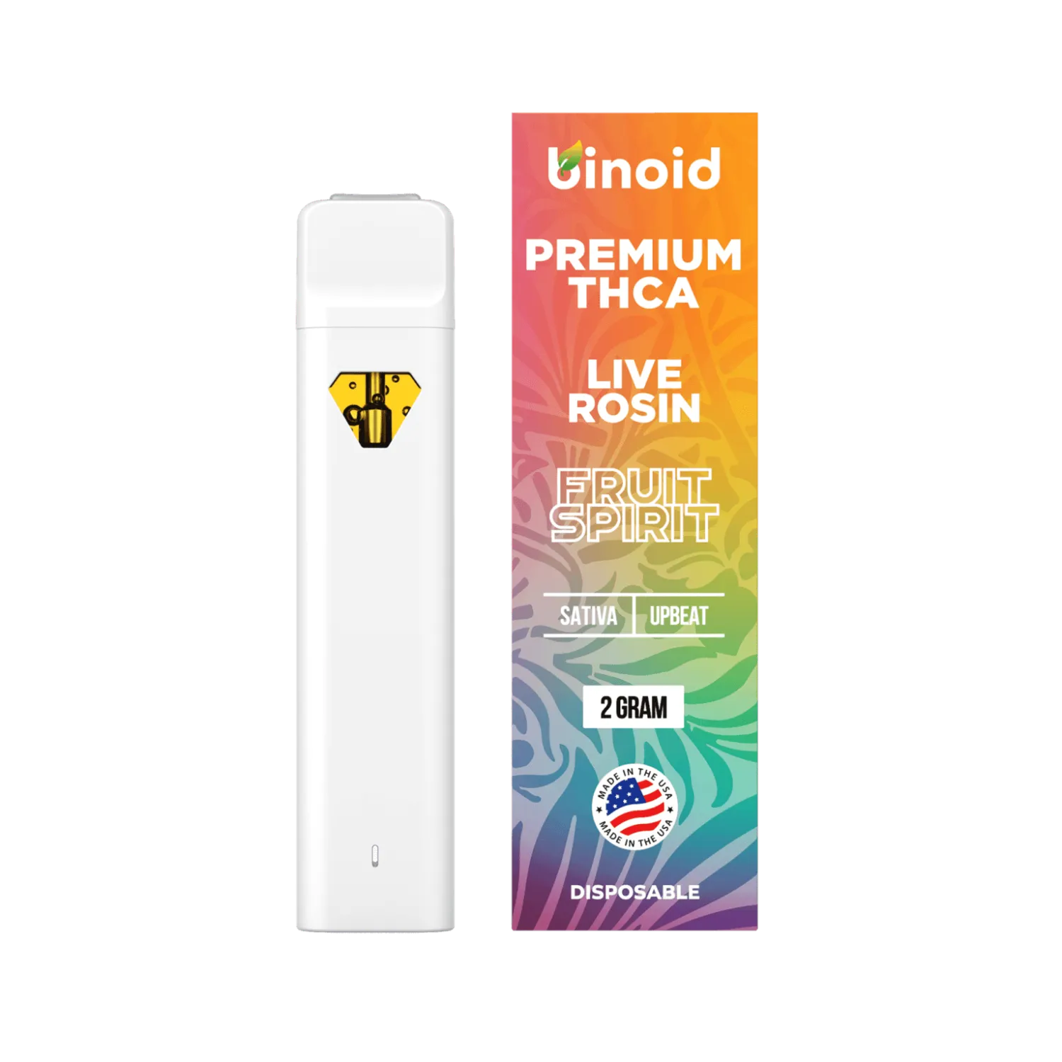 Binoid Two Gram Disposable Vapes, Flavor: Fruit Spirit: Sativa