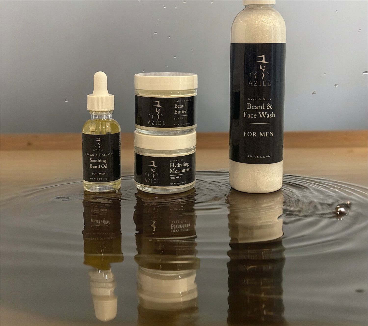 TRY ALL 4 OF OUR MEN’S SKINCARE AND BEARD CARE PRODUCTS.