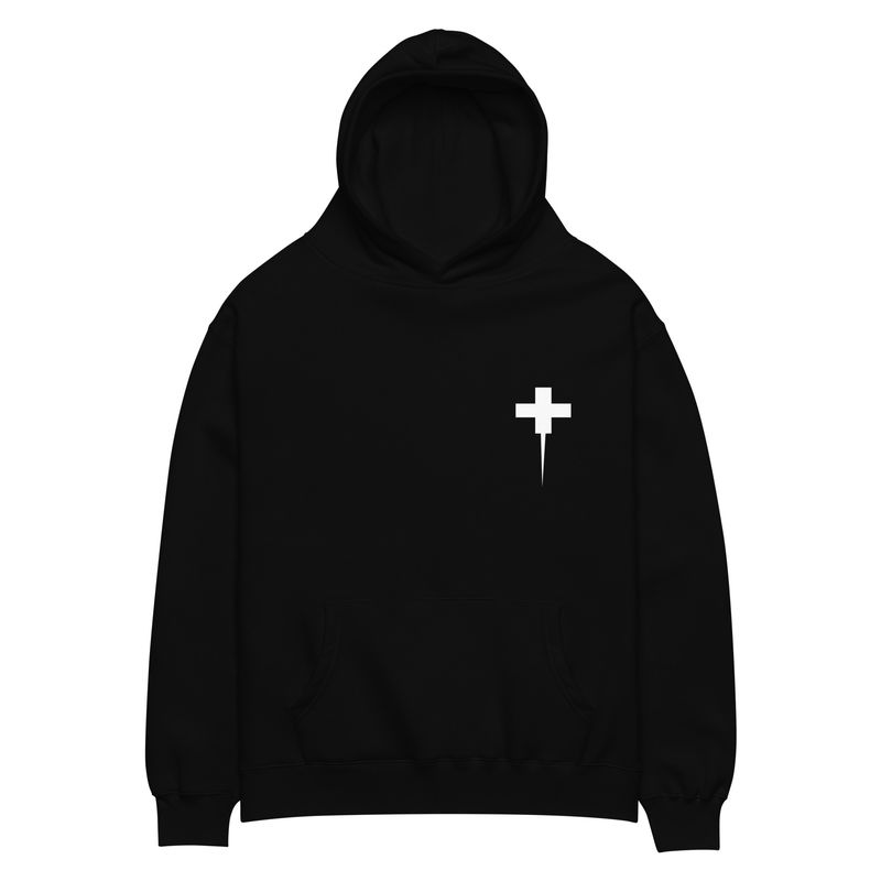 Cross oversized graphic hoodie