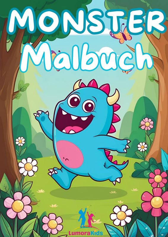 Monster Malbuch – 50 lustige und kreative Bilder für kleine Künstler