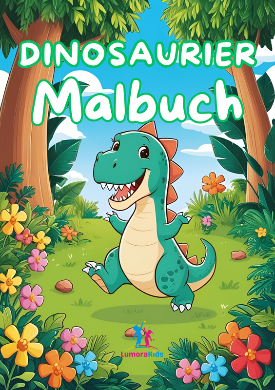 Dinosaurier Malbuch – 50 spannende Bilder für kleine Entdecker