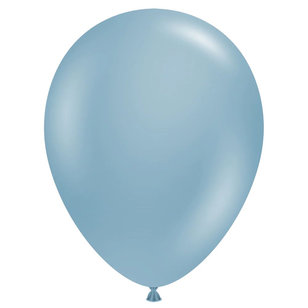 Tuftex Latex Balloons Blue Slate 5in - 50 pieces