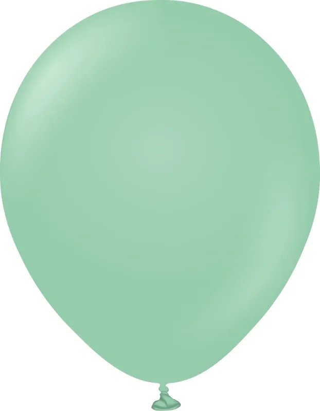 Kalisan Latex Balloons Standard Mint Green 12in - 100 pieces