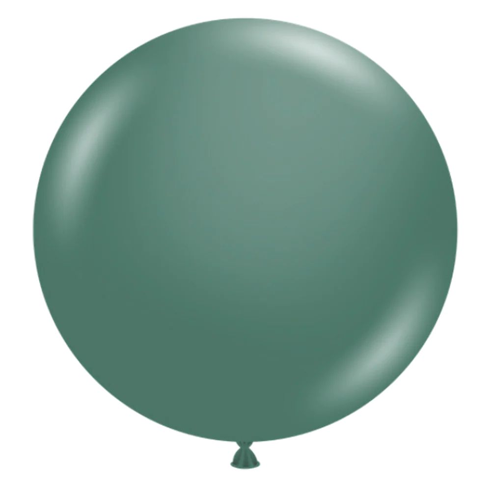 Tuftex Latex Balloons Evergreen 17in - 50 pieces