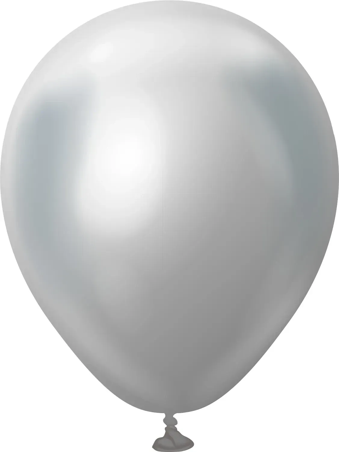 Kalisan Latex Balloons Mirror  Silver 5in - 100 pieces