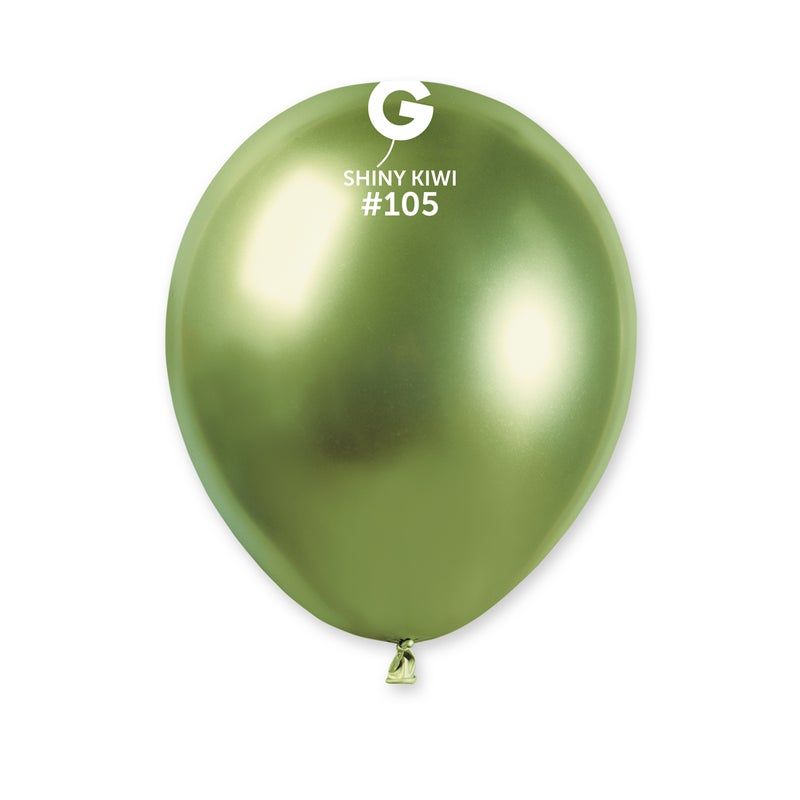 Gemar Shiny Kiwi Latex Balloons #105 5in - 50 pieces