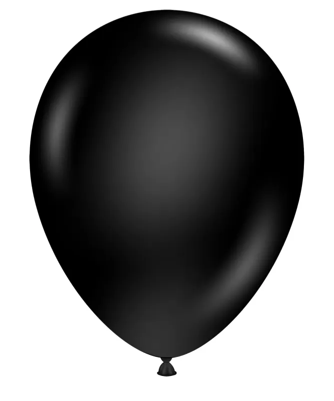 Tuftex Latex Balloons Black 17in - 50 pieces