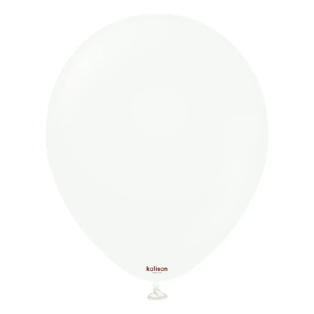 Kalisan Latex Balloons Standard White 12in - 100 pieces