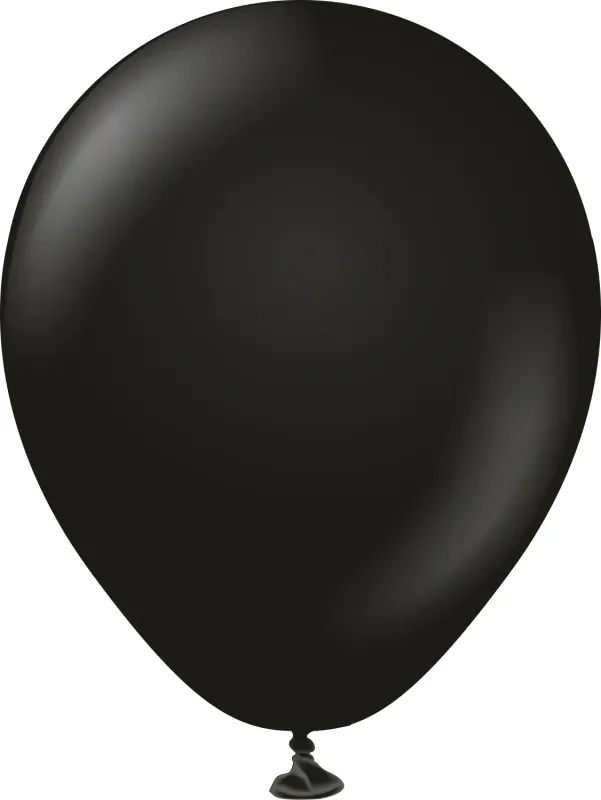 Kalisan Latex Balloons Standard Black 5in - 100 pieces