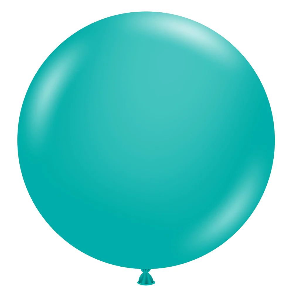 Tuftex Latex Balloons Teal 24in - 25 pieces