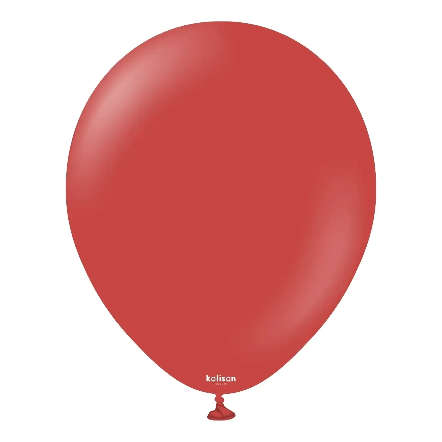 Kalisan Latex Balloons Standard Standard Deep Red 12in - 100 pieces