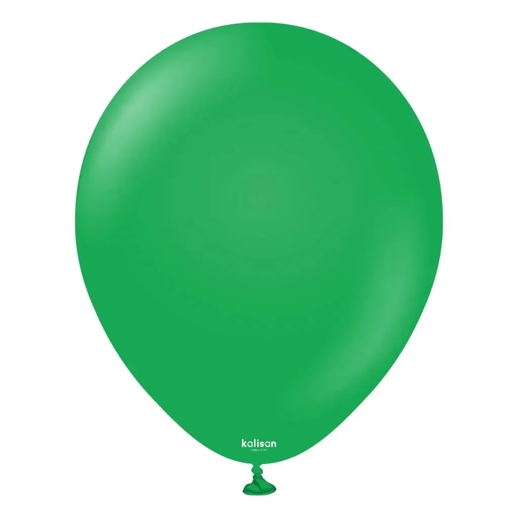 Kalisan Latex Balloons Standard Green 5in - 100 pieces