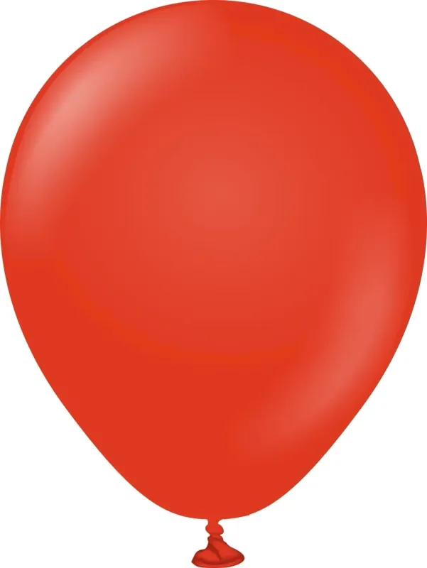 Kalisan Latex Balloons Standard Red 5in - 100 pieces