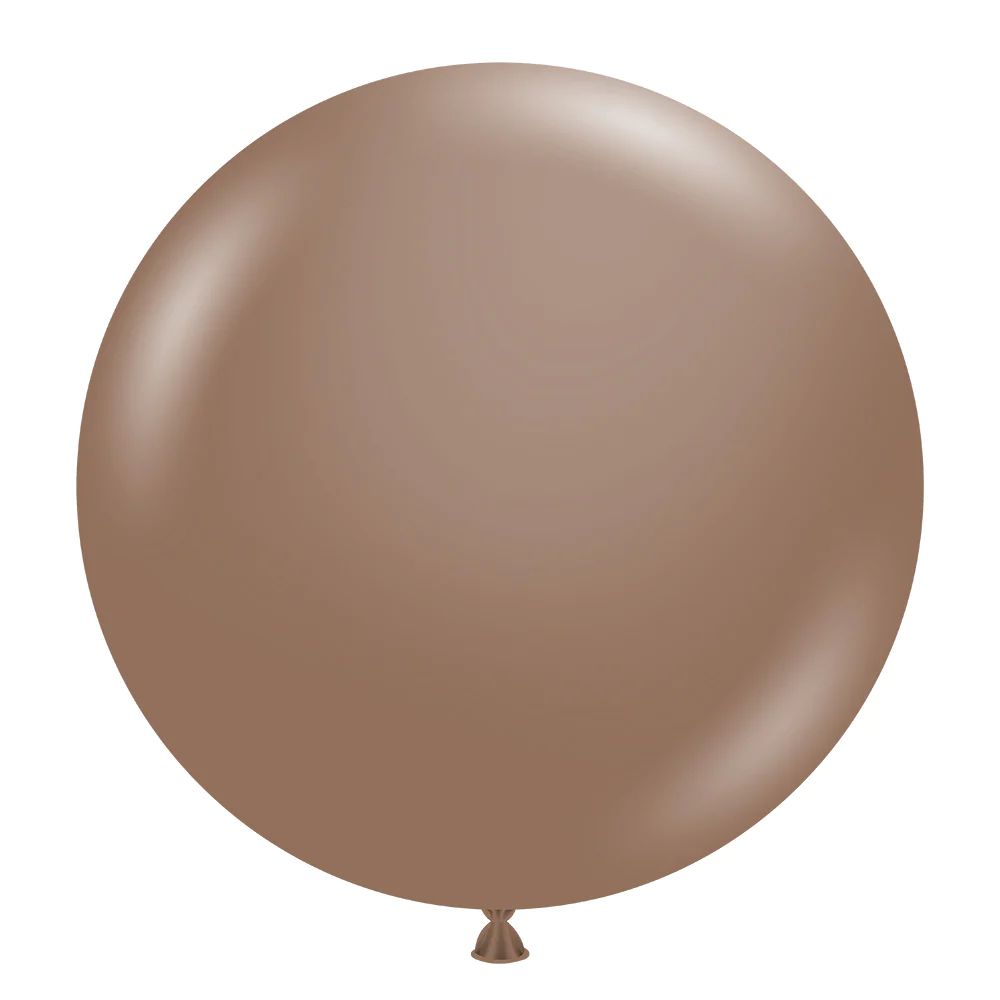 Tuftex Latex Balloons Cocoa 24in - 25 pieces