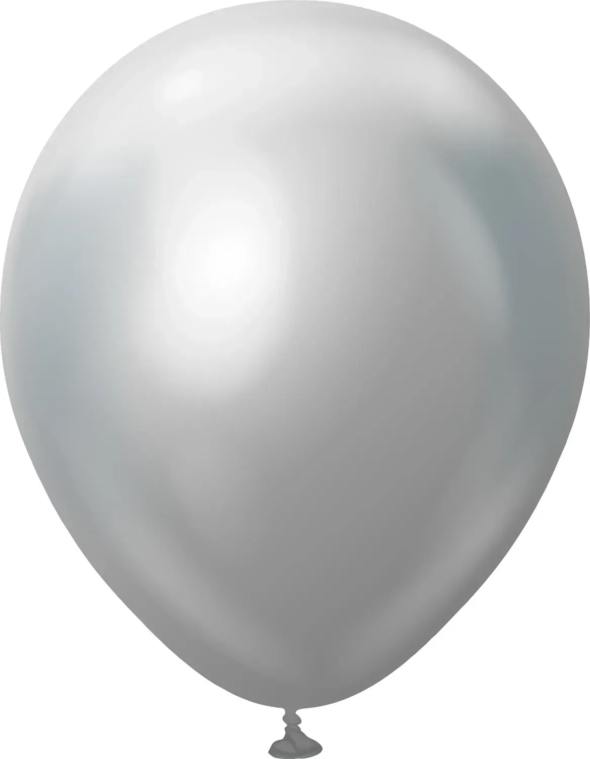 Kalisan Latex Balloons Mirror  Silver 12in - 50 pieces