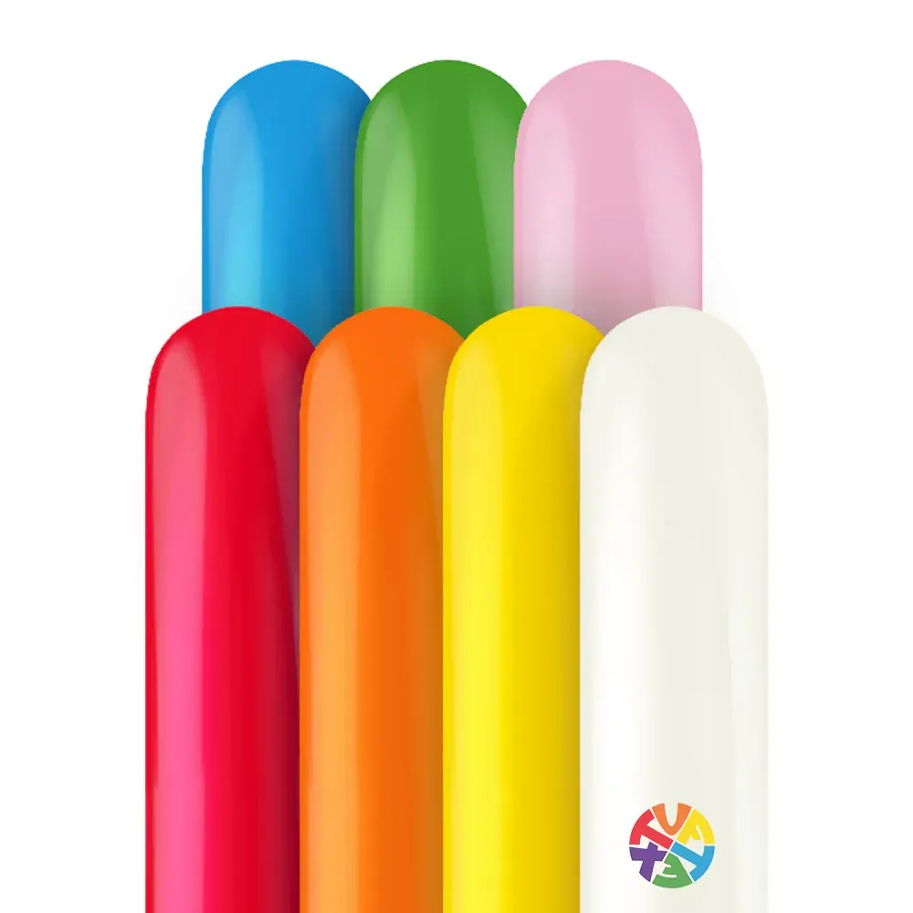 Tuftex Latex Balloon Assorted 260in - 50 pieces