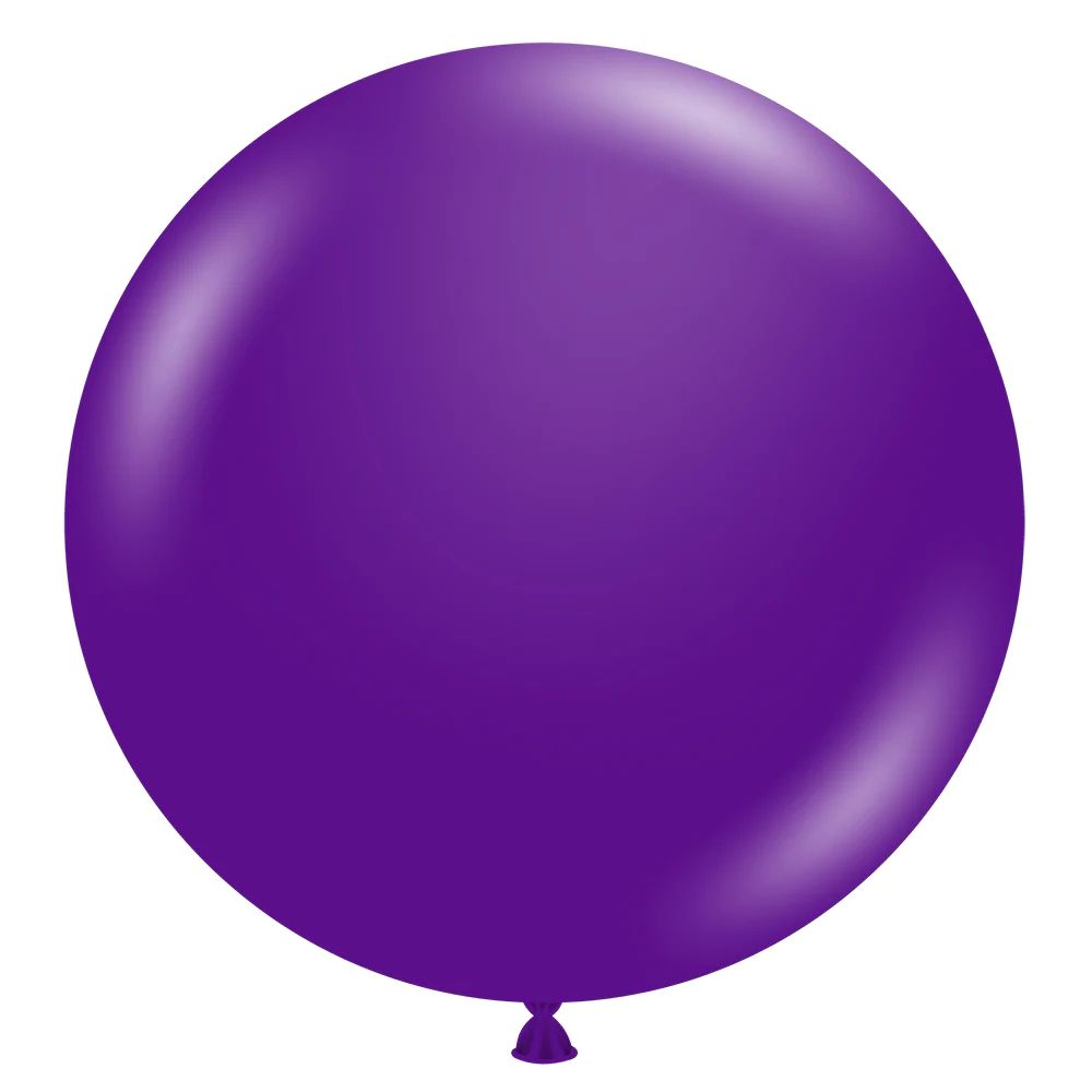 Tuftex Latex Balloons Plum Purple 17in - 50 pieces