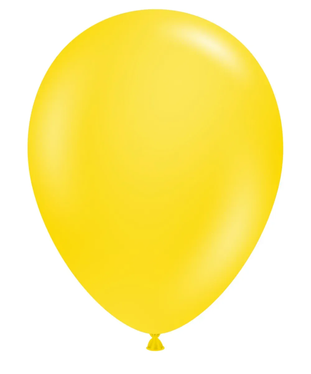 Tuftex Latex Balloons Yellow 17in - 50 pieces