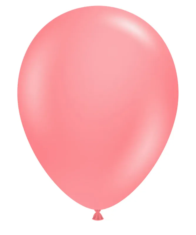 Tuftex Latex Balloons Coral 17in - 50 pieces
