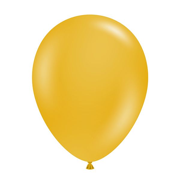 Tuftex Latex Balloons Mustard 11in - 100 pieces