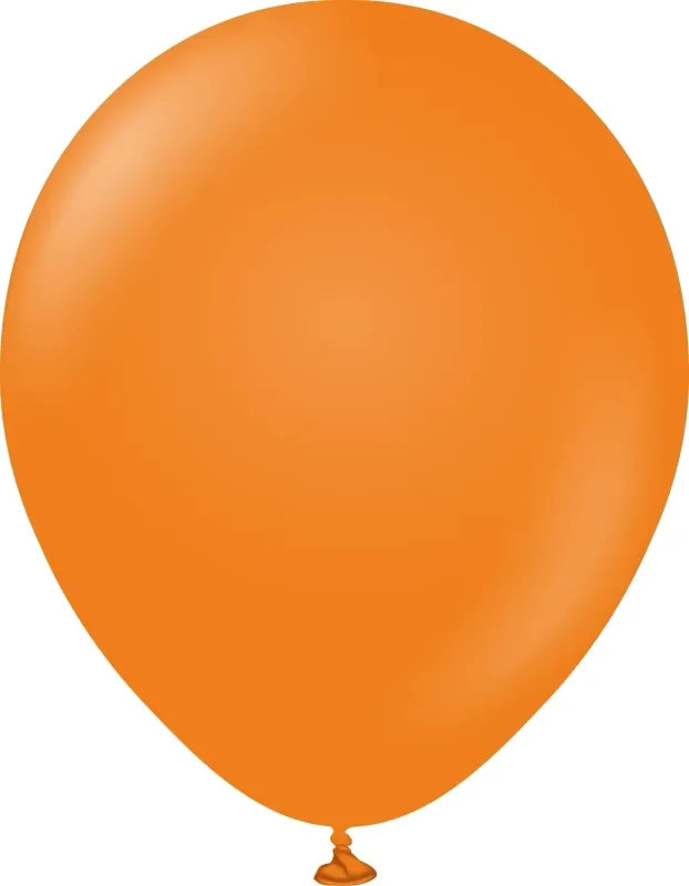 Kalisan Latex Balloons Standard Orange 18in - 25 pieces