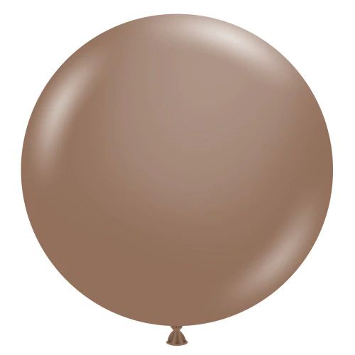 Tuftex Latex Balloons Cocoa 17" 17in - 50 pieces