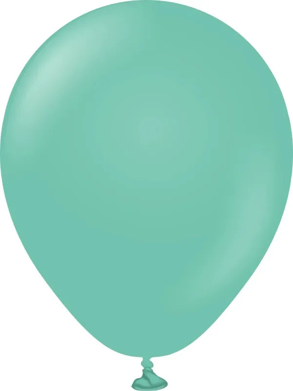 Kalisan Latex Balloons Standard Sea Green 5in - 100 pieces