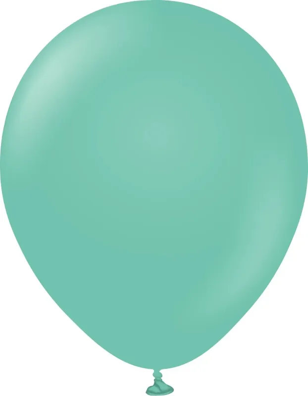 Kalisan Latex Balloons Standard Sea Green 12in - 100 pieces