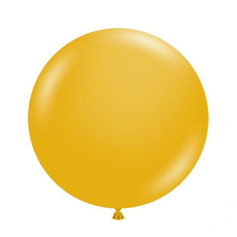 Tuftex Latex Balloons Mustard 17in - 50 pieces