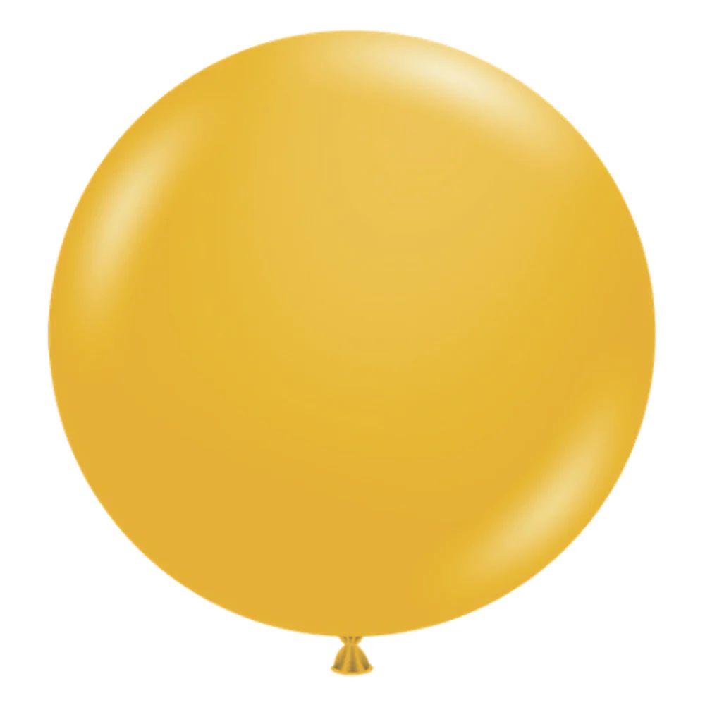 Tuftex Latex Balloons Mustard 24in - 25 pieces