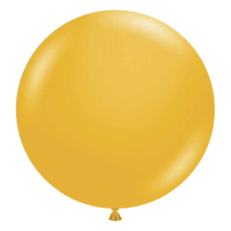 Tuftex Latex Balloons Mustard 24in - 25 pieces