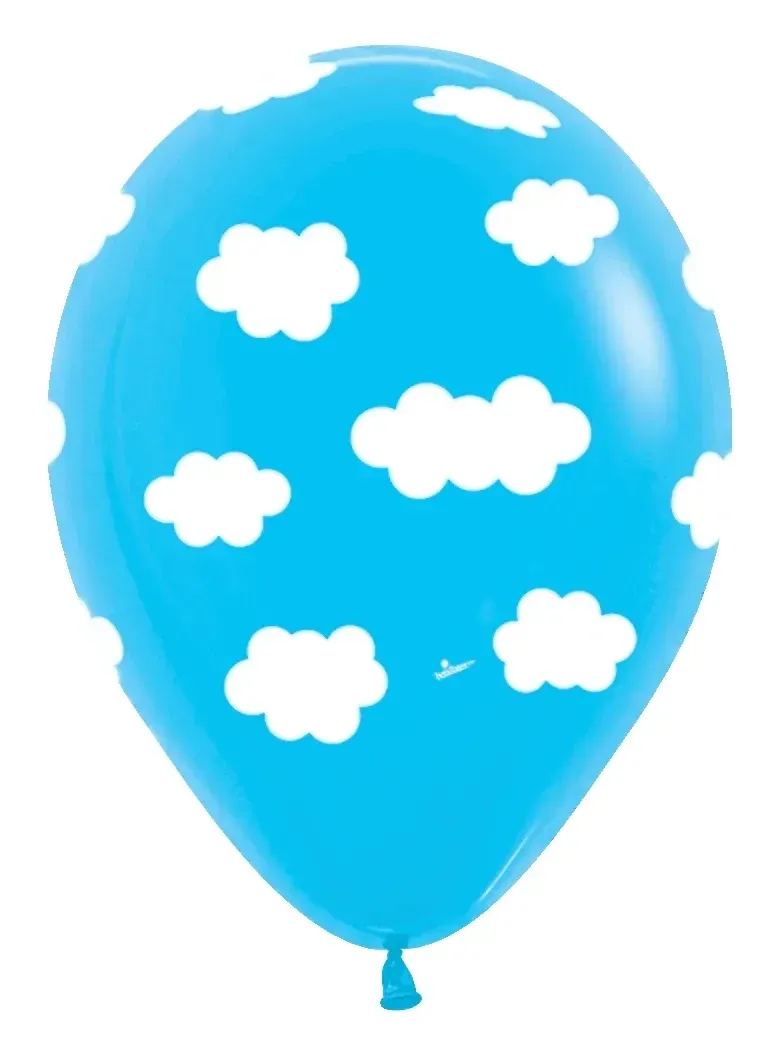 Betallatex Latex Balloons Printed Clouds 11in - 50 pieces
