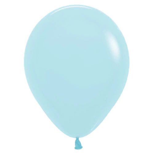 Betallatex Latex Balloons Pastel Matte Blue 5in - 100 pieces