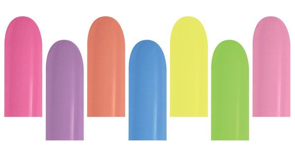 Betallatex Latex Balloons Neon Assortment 2in - 100 pieces