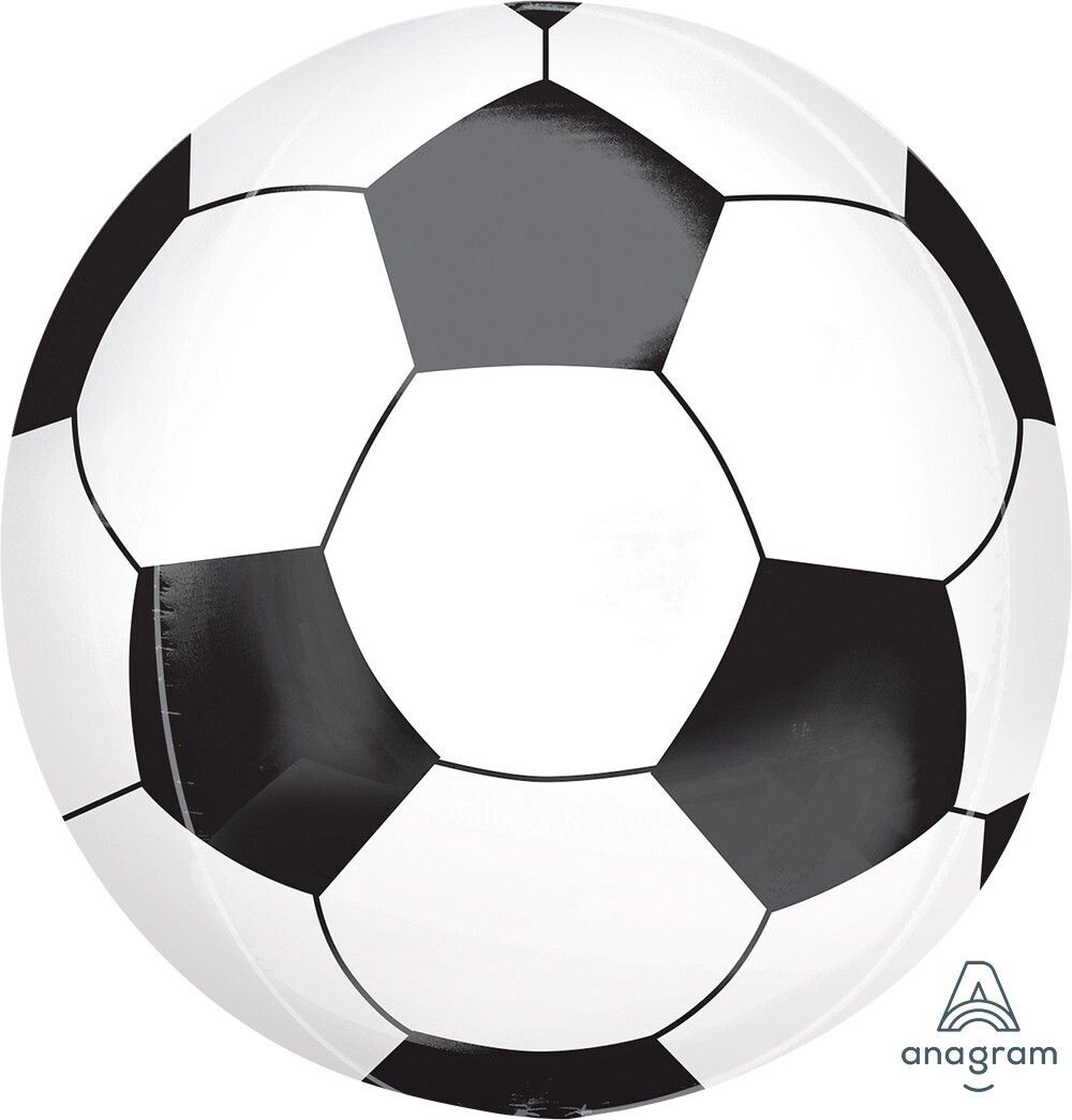Foil Balloon Orbz Soccer Ball 15in