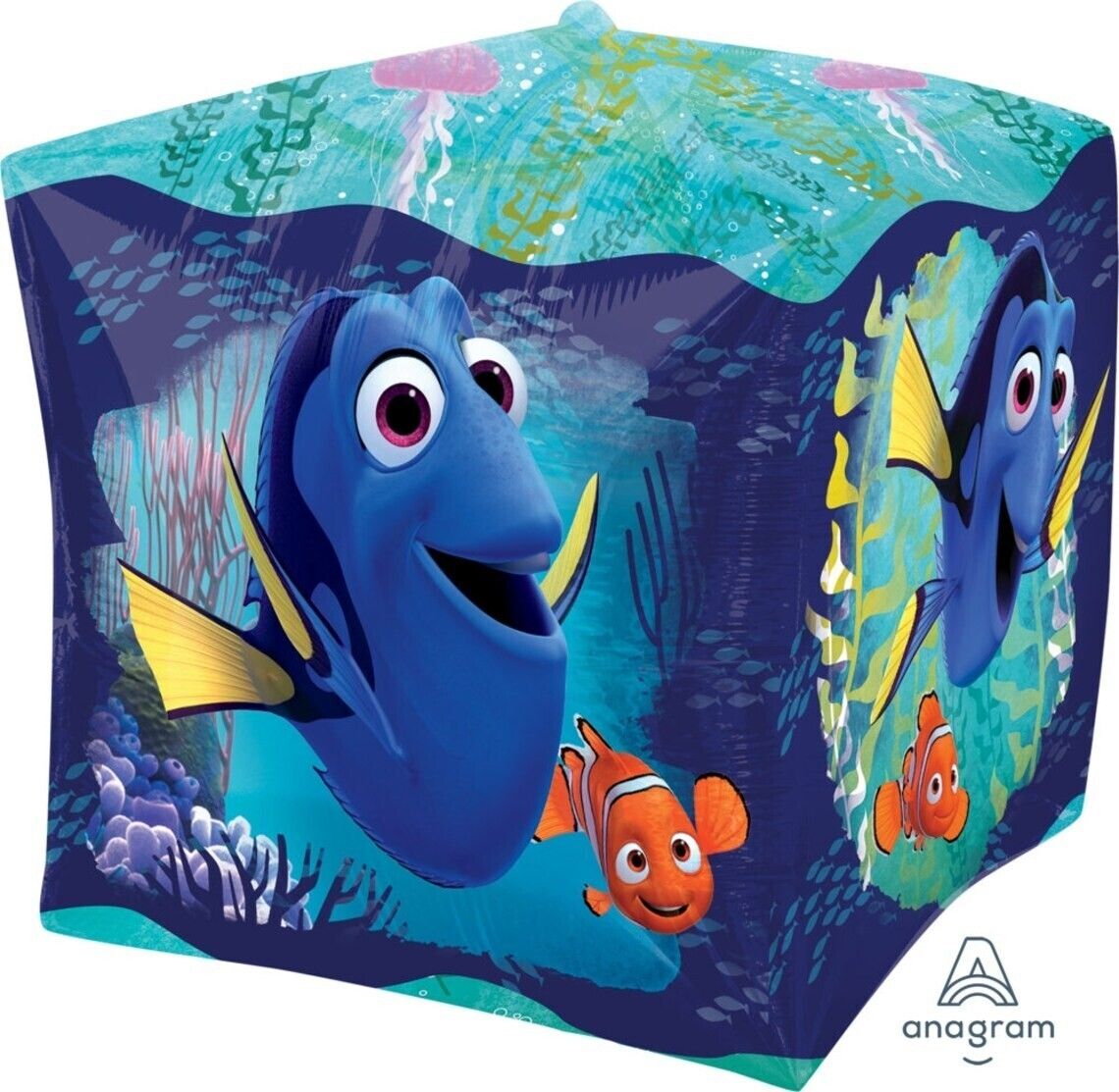 Foil Balloon Cubez Finding Dory 15in