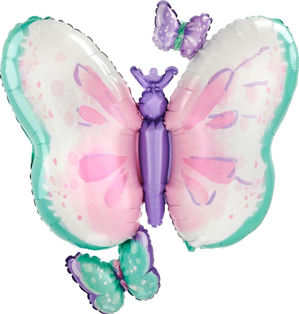 Foil Balloon Flutters Butterfly 29in