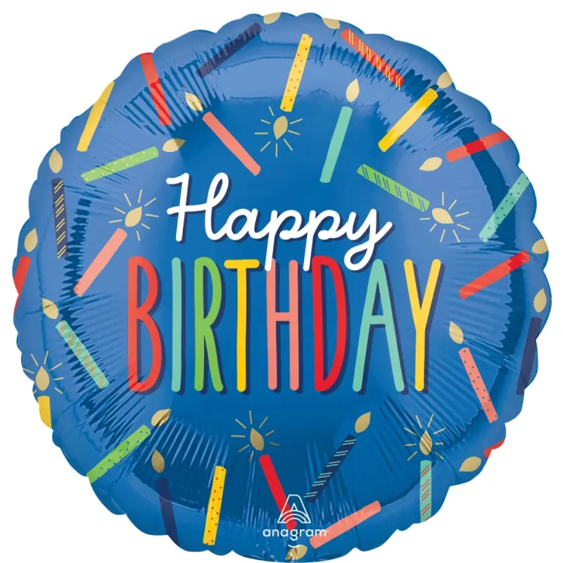 Foil Balloon Birthday Candles 18in