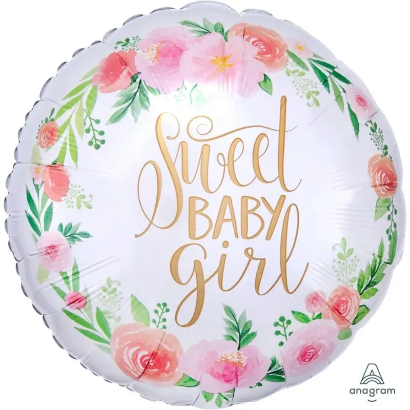18� FLORAL BABY GIRL