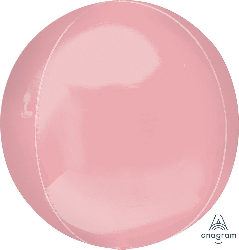 Foil Balloon Orbz Pastel Pink 21in