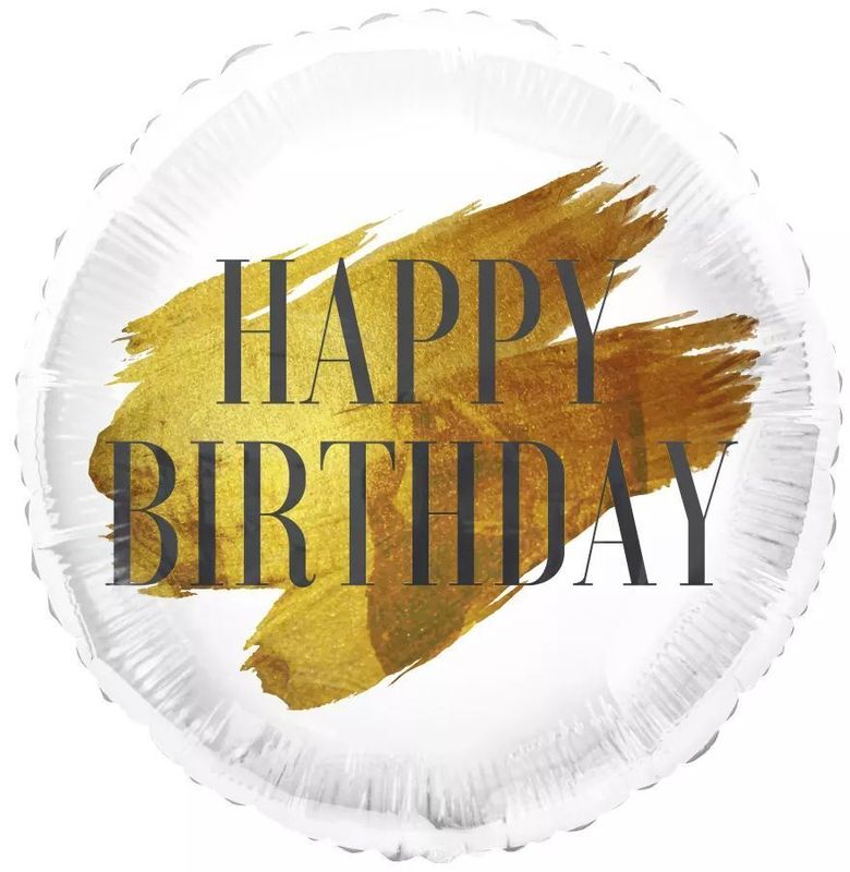 Foil Balloon Happy Birthday With Style 18in