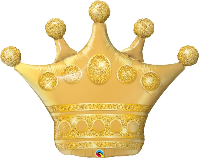 41" GOLD CROWN HELIUM SHAPE